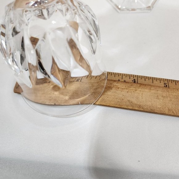 2) Chaumont Crystal Wine Goblets Cristal D'Arques Durand 5.5" spiky linear cuts - Picture 9 of 9